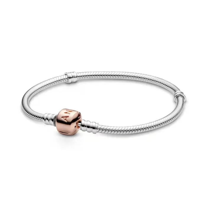 DIY Handicraft Wholesale White Copper Material Bead Snake Bone Chain Bracelet