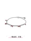 Classic and Wonderful White Copper Fairy Chain Buckle Snake Bone Bracelet T-shaped Buckle New Firecracker Bracelet