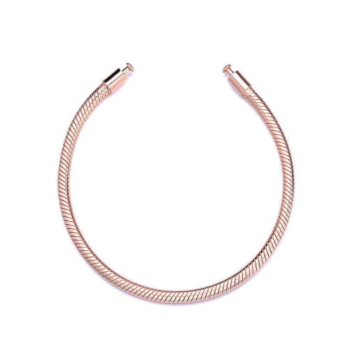 Silver Plated Gold Plated Classic Buckle Snake Bone Bracelet with Rose Gold Plated Bracelet Basic Chain Bracelet Bracelet