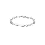 White copper plated silver elegant casual bracelet can be engraved with DIY, a niche exquisite bracelet with long decorative strips