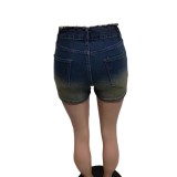 Distressed Denim Shorts Skirts Women High Waist Zipper Fly Skirts 2024 Summer New Popular Streetwear Sexy Club Party Vestidos