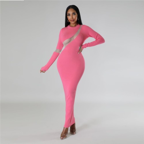 Summer Dress For Women Beach One Piece Korean Style Sexy Slim Fit Buttock Cover Up Nightclub Wear Solid Polyester May