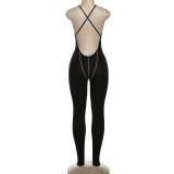 Fitness Women Jumpsuits Striped Spaghetti Straps Rompers Summer New Fashion Outfit Sexy Night Club Party One Piece Overalls