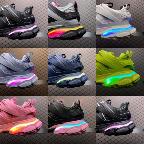 Retro neon light shoes for men and women, executive version of dad shoes for couples