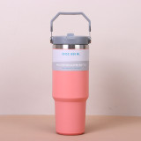 New 304 Stainless Steel Handle Car Cup Outdoor Sports Portable Car Insulation Cup 30oz Car Cup
