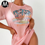 New bikini three piece set with printed sexy European and American top up swimsuit for women