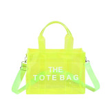 Fashionable One Shoulder Women's Bag Transparent Large Capacity PVC Jelly Bag Cross border Handheld Crossbody Tote Bag