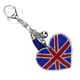 Velvet Diamond Peach Heart Bag Pendant Fashionable Tassel Keychain Love Decoration Pendant