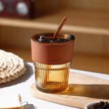 Glass Straw Cup Ins Wind Letter Advertising Gift Water Cup Printing