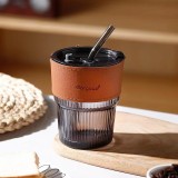 Glass Straw Cup Ins Wind Letter Advertising Gift Water Cup Printing