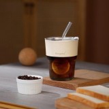 Glass Straw Cup Ins Wind Letter Advertising Gift Water Cup Printing