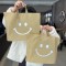 Milk tea color Matte smiling face 35*25*10（ (50 pieces)