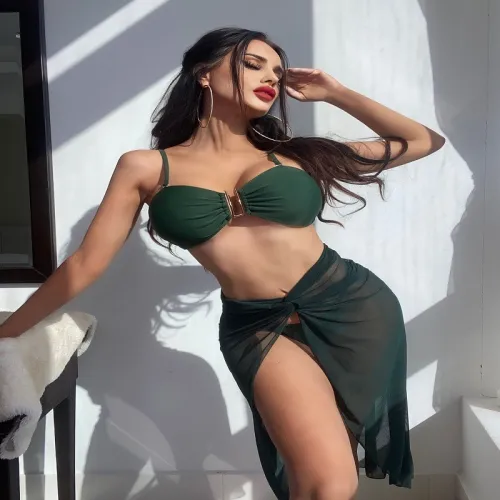 Fashion three piece set bikini split swimsuit for women