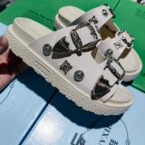 Metal willow nail flat bottom slippers for women wearing summer exposed toe sandals with a straight line flip flop sandal