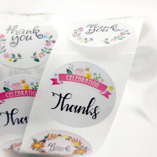 500 stickers, thank you stickers, sealing stickers, cartoon children's reward stickers