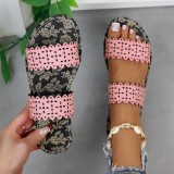 Women's shoes, flat sandals, simple and versatile sandals for women wearing external slippers for women