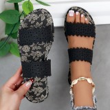 Women's shoes, flat sandals, simple and versatile sandals for women wearing external slippers for women
