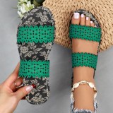 Women's shoes, flat sandals, simple and versatile sandals for women wearing external slippers for women