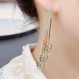 Tulip Earrings for Women in South Korea, Popular on the Internet, Fashionable Flower, Long Style Tassel Earrings
