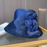 British retro round top small brim top hat basin hat summer beach fashionable sun protection cool hat