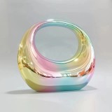 New Colorful Crescent Acrylic Handbag, Celebrity Handbag, Makeup Banquet Women's Bag