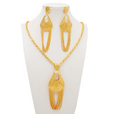 Gold Plated Necklace Jewelry Set Bracelet Earring Jewelry Set