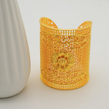 24K alloy large bracelet ring set bracelet