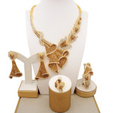 Alloy necklace, jewelry, earring set, European and American banquet