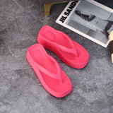 EVA thick sole slippers, high heels, herringbone slippers for women, women's sandals and slippers