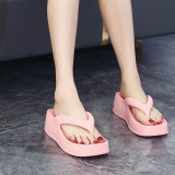 EVA thick sole slippers, high heels, herringbone slippers for women, women's sandals and slippers