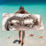 Customized printed beach towels wholesale beach vacation beach towels that absorb water