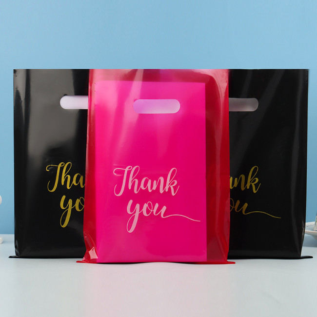 Thank you, four finger shopping bag, packaging bag, handbag