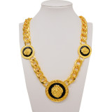 Alloy necklace, four piece set, wedding party, trendy earrings, bracelets, and rings