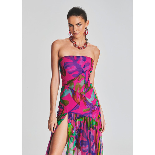 Summer New Fashionable Print Sexy Waist Raging Dress Party Party Party Vacation Dress Women