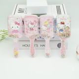 Sanrio Big Ear Dog Square Long Handle Flowing Sand Hair Comb Massage Comb