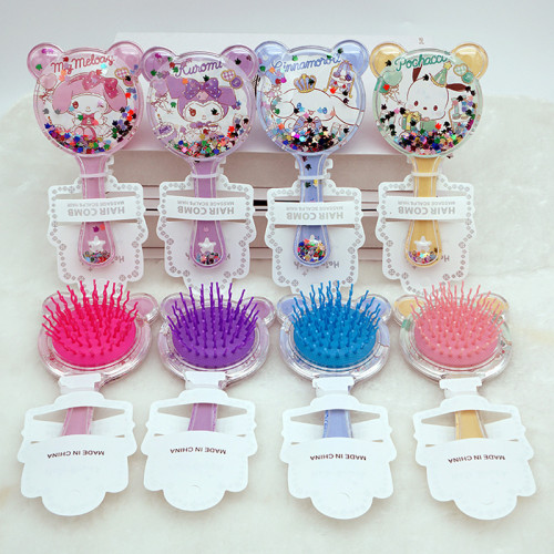 Children's cartoon comb Sanrio Kuro KT cat cushion comb Elsa Princess airbag comb