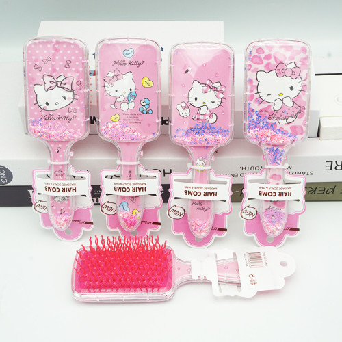 Cute Little Girl Children's Comb KT Cat Air Cushion Comb Big Ear Dog Hairdressing Air Bag Comb