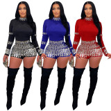 Fashionable hot diamond slim fit jumpsuit for women's gatherings and leisure wear