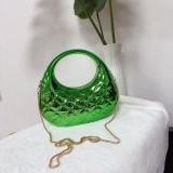Candy colored cloud shell shiny acrylic diamond grid banquet colorful hand-held crossbody small bag