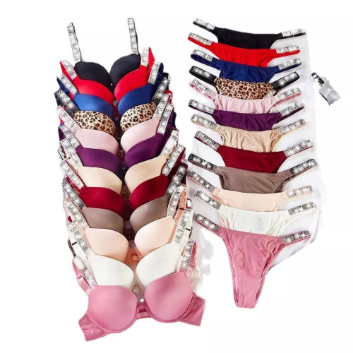 Sexy oversized diamond shoulder strap underwear set