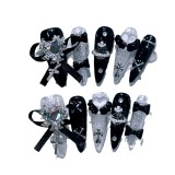 Millennial Spice Girl y2k Black Whitening anime Lolita Removable Nail Enhancement Patch