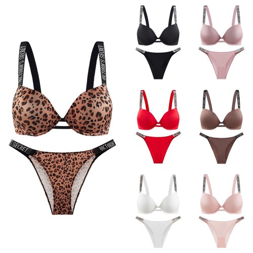 Large size bra set with top support for sexy gathering bra