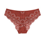 Lace underwear for women with tight abdomen, lifted buttocks, mid waist, and large and multiple sizes