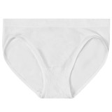 Solid color mid waist seamless women's underwear, pure cotton lining crotch, full coverage buttocks, large triangle underwear