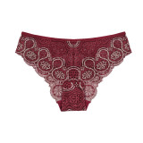Lace underwear for women with tight abdomen, lifted buttocks, mid waist, and large and multiple sizes