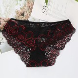 Lace underwear for women with tight abdomen, lifted buttocks, mid waist, and large and multiple sizes