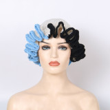Crochet pleated brimmed hat, adult lace woolen hat, fashionable and versatile ruffle brimmed pullover hat