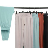 Loose fitting sports pants, elastic yoga pants, quick drying fitness pants