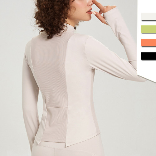 Yoga jacket, zippered jacket, fitness jacket, sports jacket