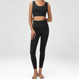 Yoga suit, women's oversized sports and fitness suit, two-piece set